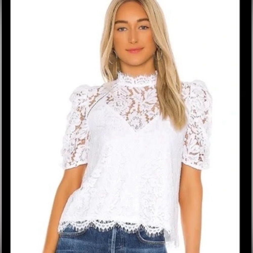 Generation Love Lace White Top large
